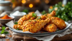 Hähnchenschenkel aus dem Airfryer: So wird die Haut richtig schön knusprig