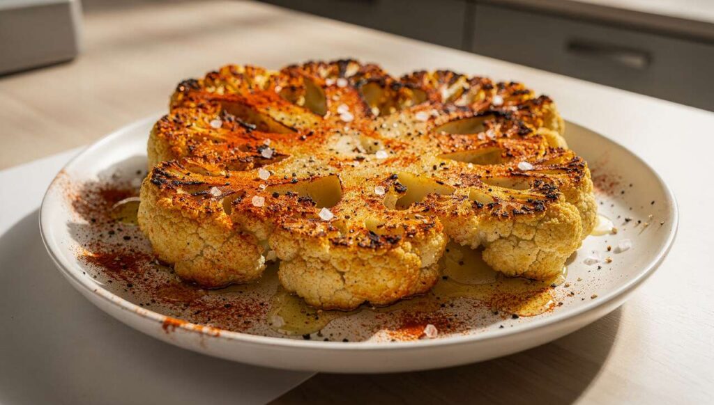 Blumenkohl-Steaks aus dem Airfryer: Knusprig, würzig und in 12 Minuten auf dem Tisch