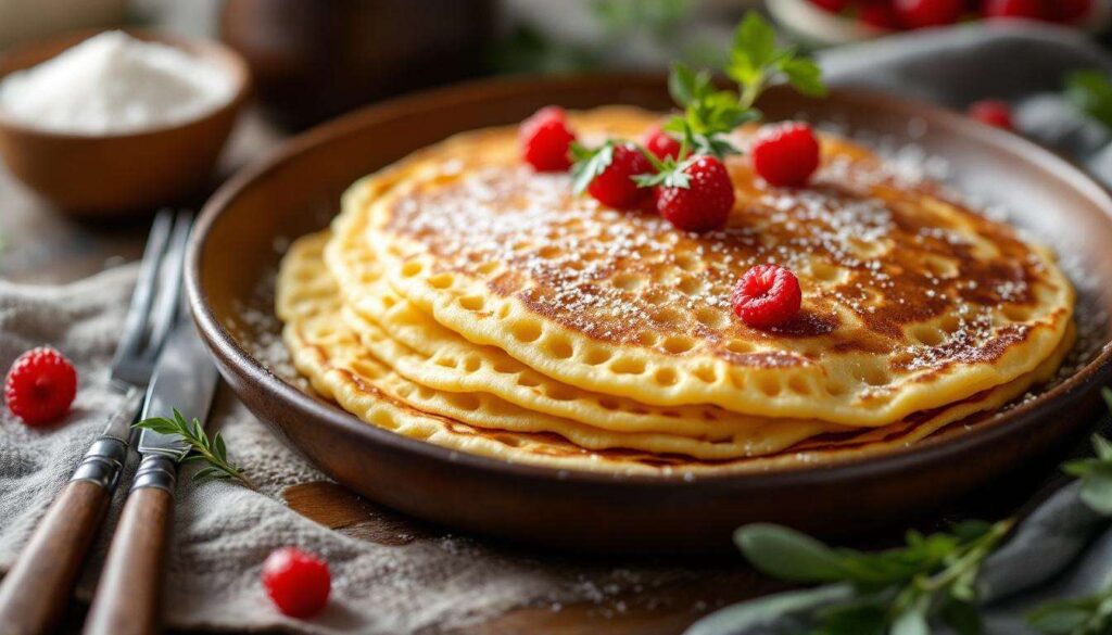 Nicht auf beiden Seiten braten und keine Milch nehmen. Pfannkuchen mit „tausend Löchern" sind besser als klassische Pfannkuchen