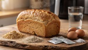 Low-Carb-Brot aus dem Airfryer: Nur 4 Zutaten und kein Kneten nötig