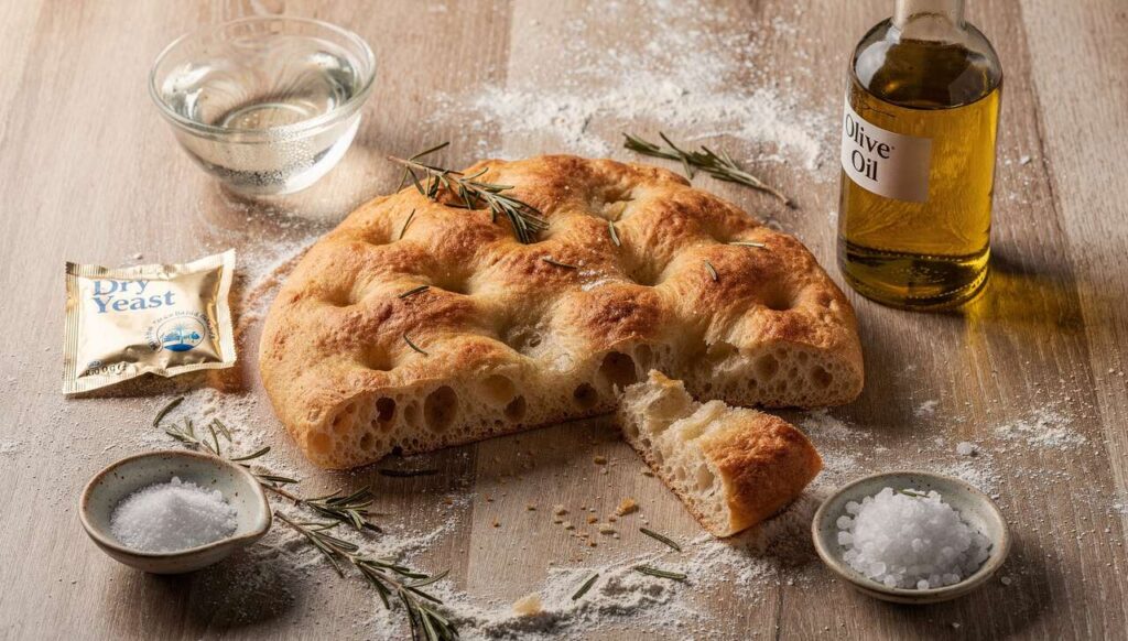 Dieses Focaccia-Rezept braucht keine Knetmaschine und nur 5 Minuten Aufwand