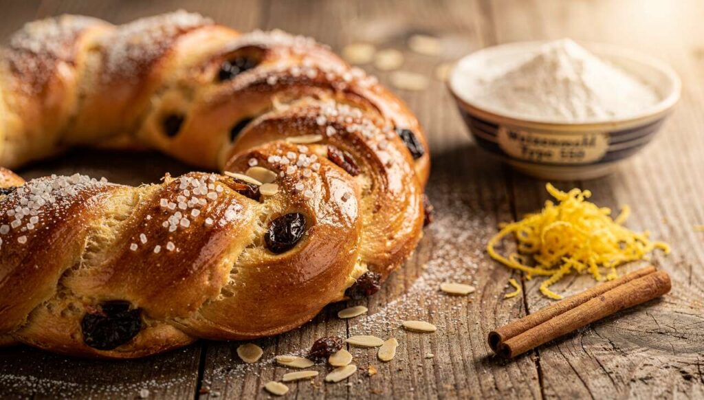 Oster-Hefekranz mit Füllung: Sieht aus wie vom Konditor, gelingt aber jedem