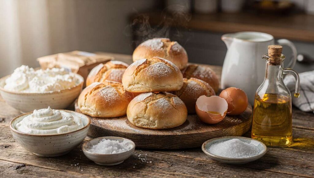 Quark-Brötchen ohne Hefe: In 20 Minuten vom Teig auf den Teller