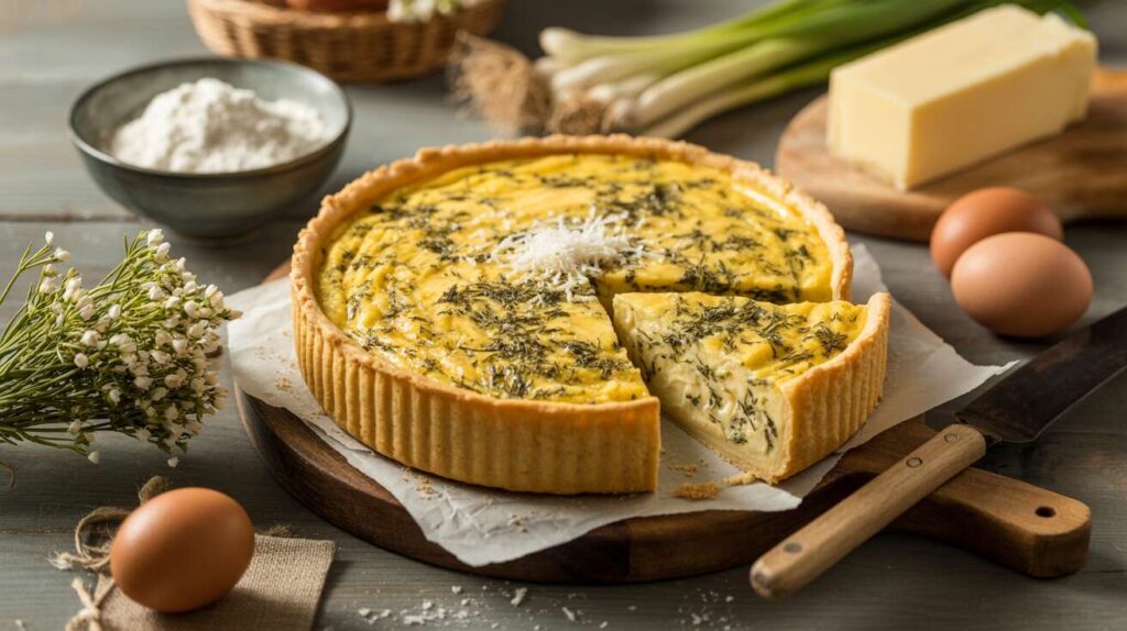 Cremige Bärlauch-Quiche ohne Vorbacken: Dieses Rezept spart dir 20 Minuten