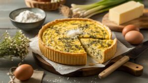 Cremige Bärlauch-Quiche ohne Vorbacken: Dieses Rezept spart dir 20 Minuten